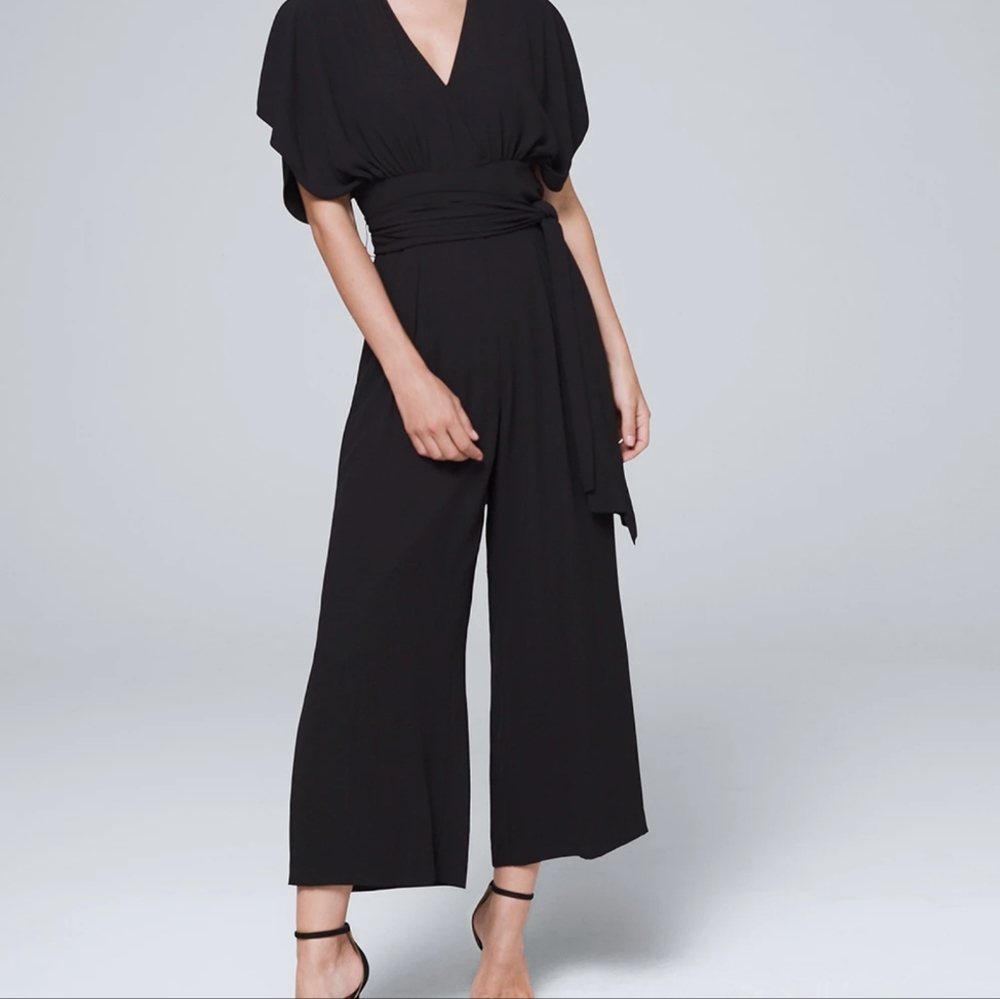 White House Black Market WHBM Black Jumper Romper